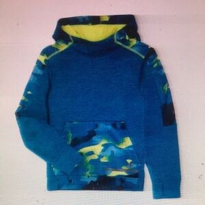Blue and Yellow Camouflage Hoodie